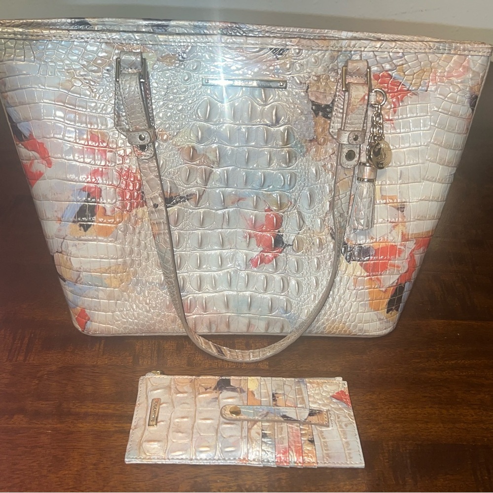 Brahmin bag with matching wallet
